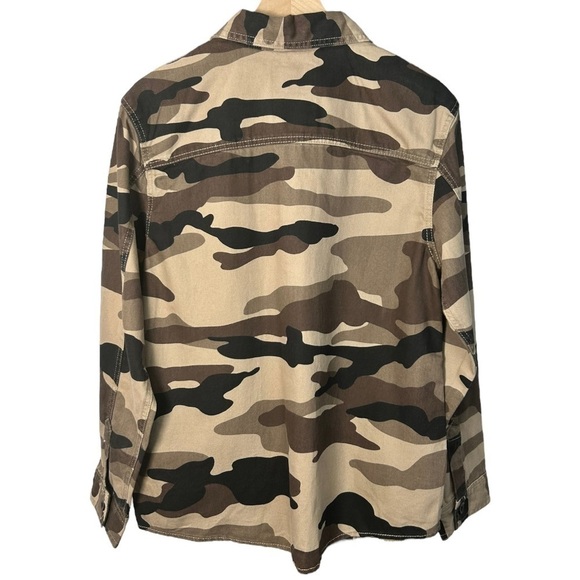 Buffalo David Bitton Jeremo Camo Button Down Long Sleeve Shirt Men's Small - Picture 9 of 15